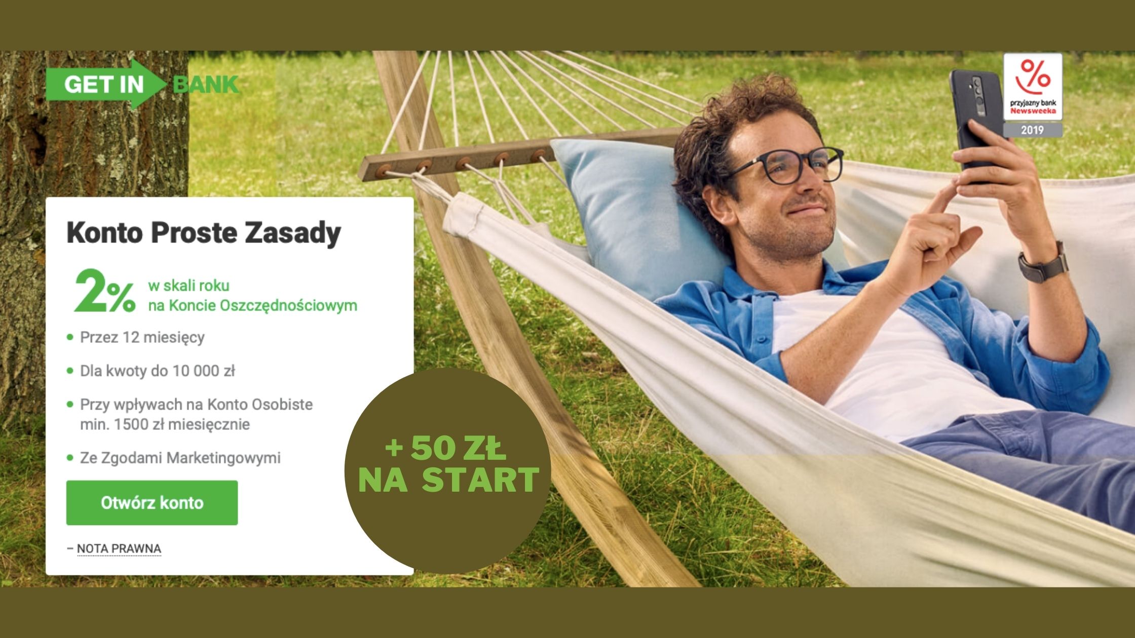 ZYSKAJ Z GETINEM +50 na start