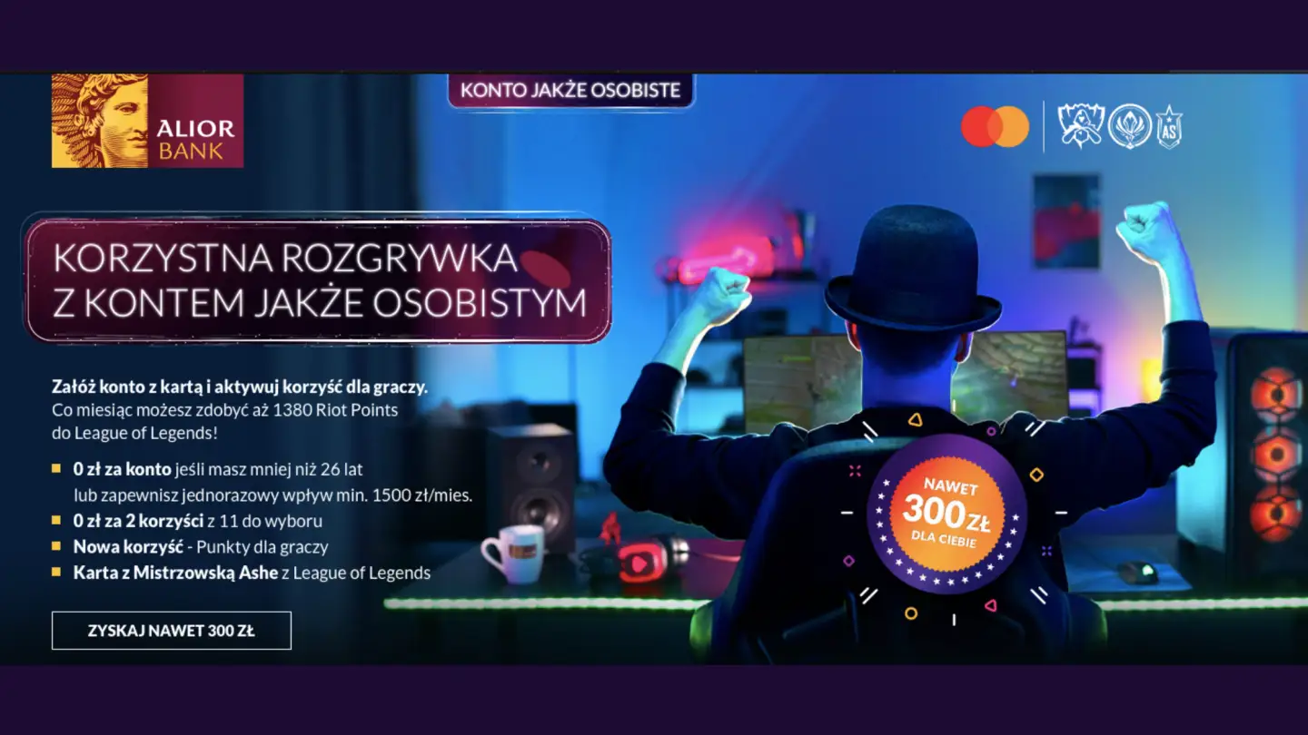 Alior -zyskaj 300 zł i załóż konto