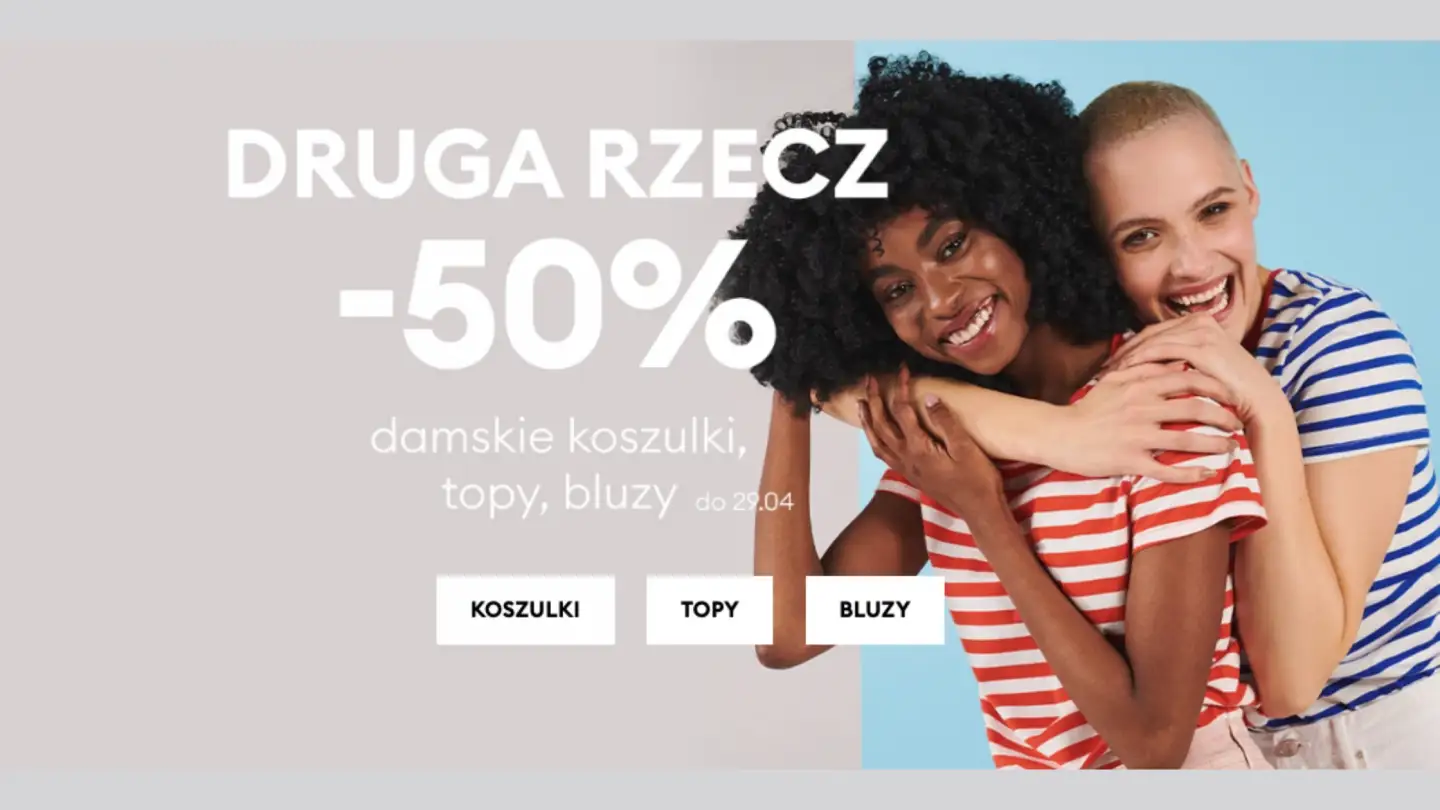 Sinsay - druga rzecz 50%
