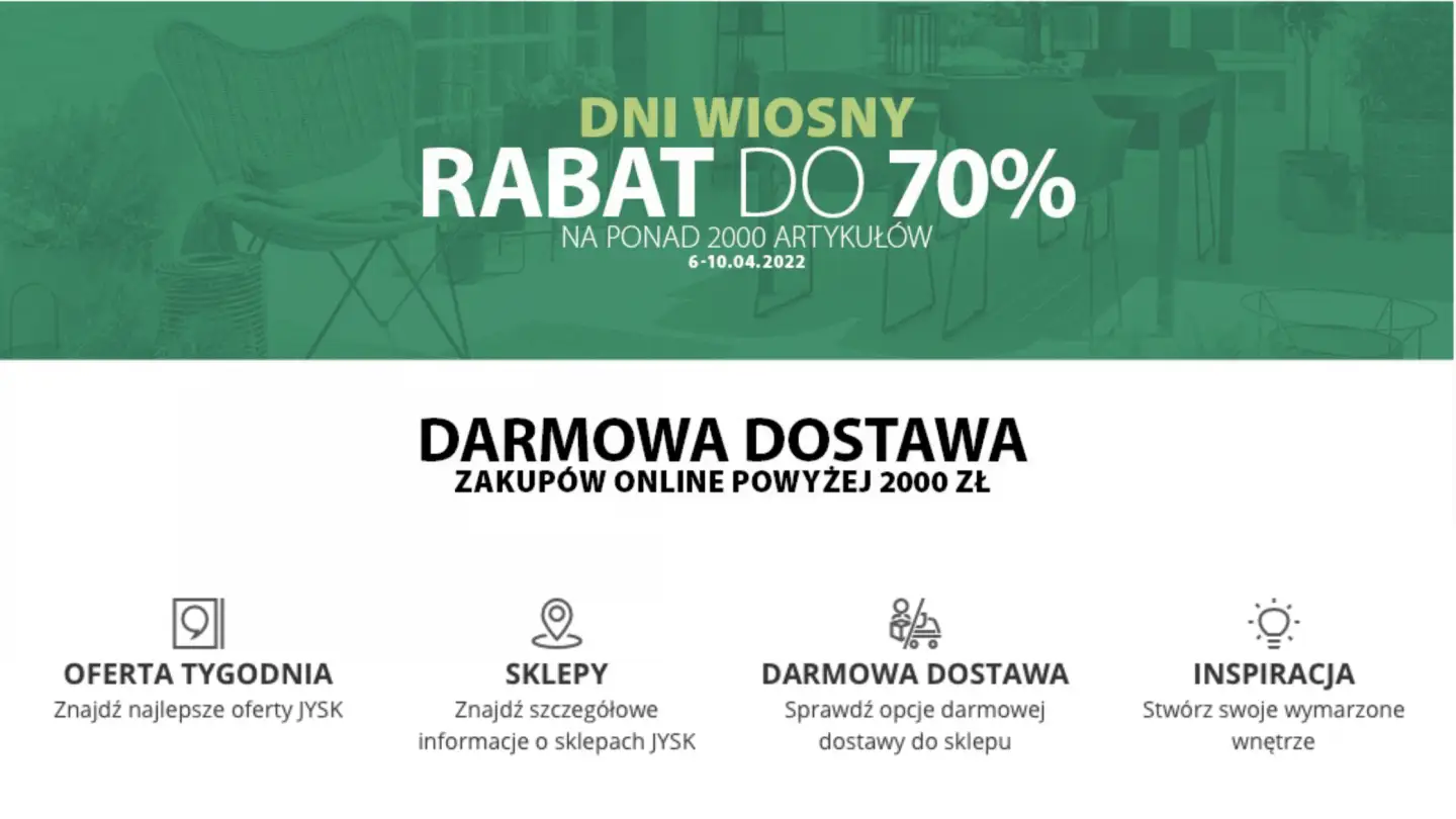 Rabat do 70% w Jysk