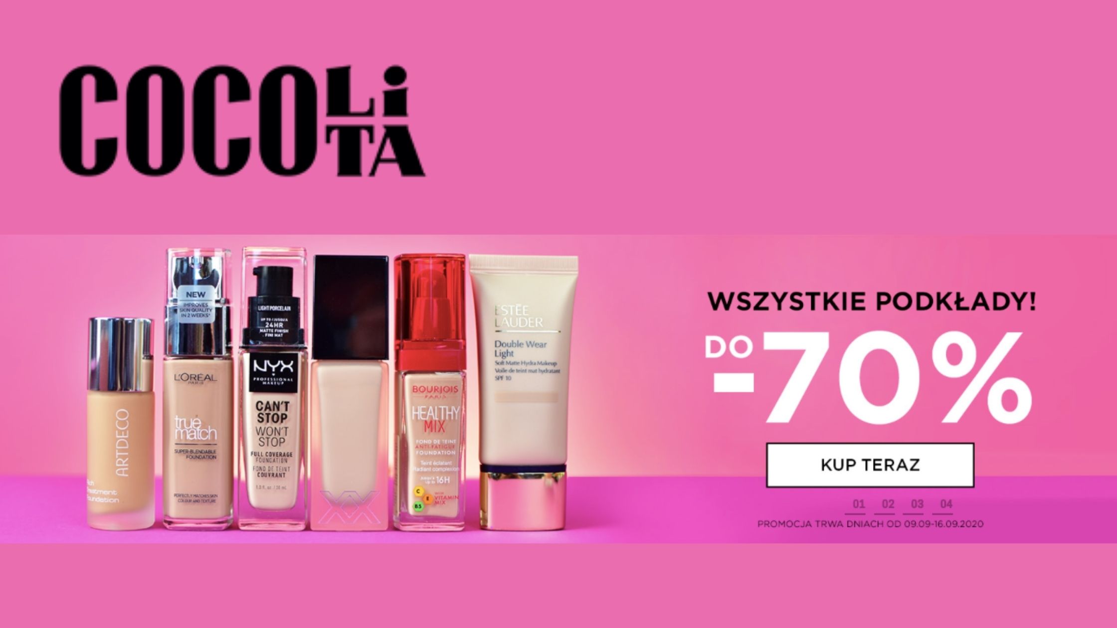 Cocolita  aż do -70 % na podkłady!