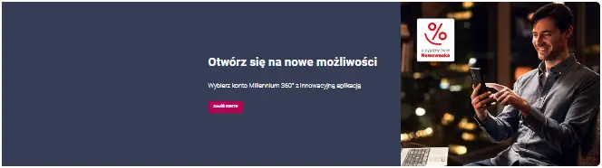 Millennium- 360 zł z kontem 360°
