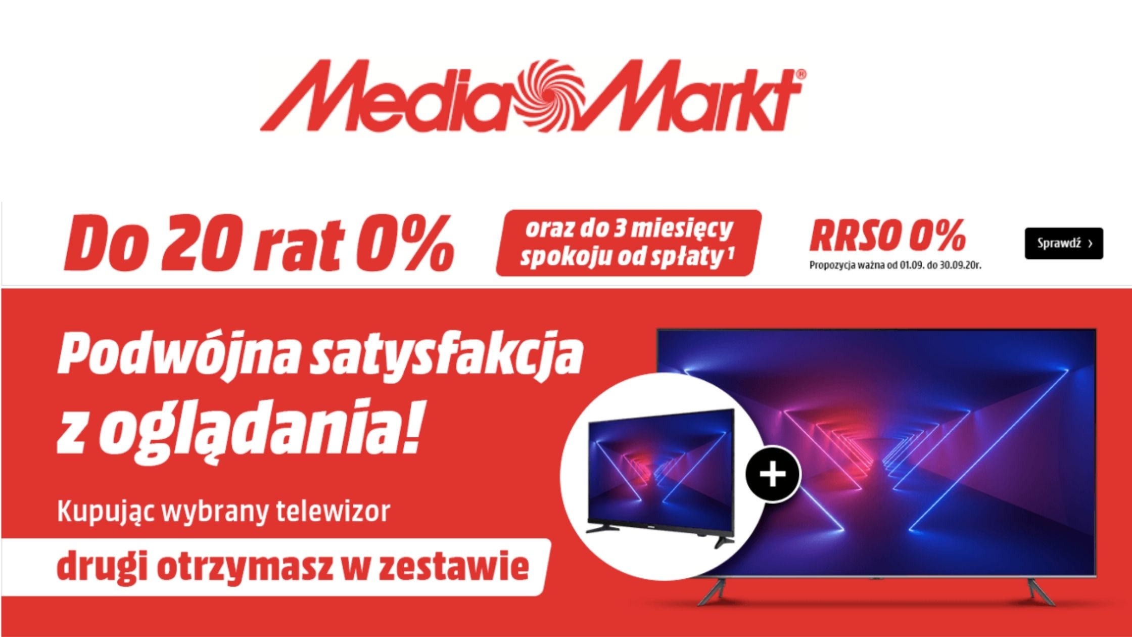 Kup telewizor, a drugi otrzymasz w zestawie z Media Markt !