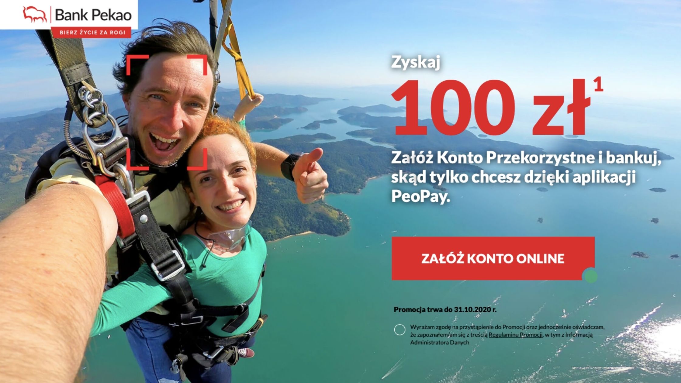 Pekao- Załóż Konto Przekorzystne i zgarnij 100 zł