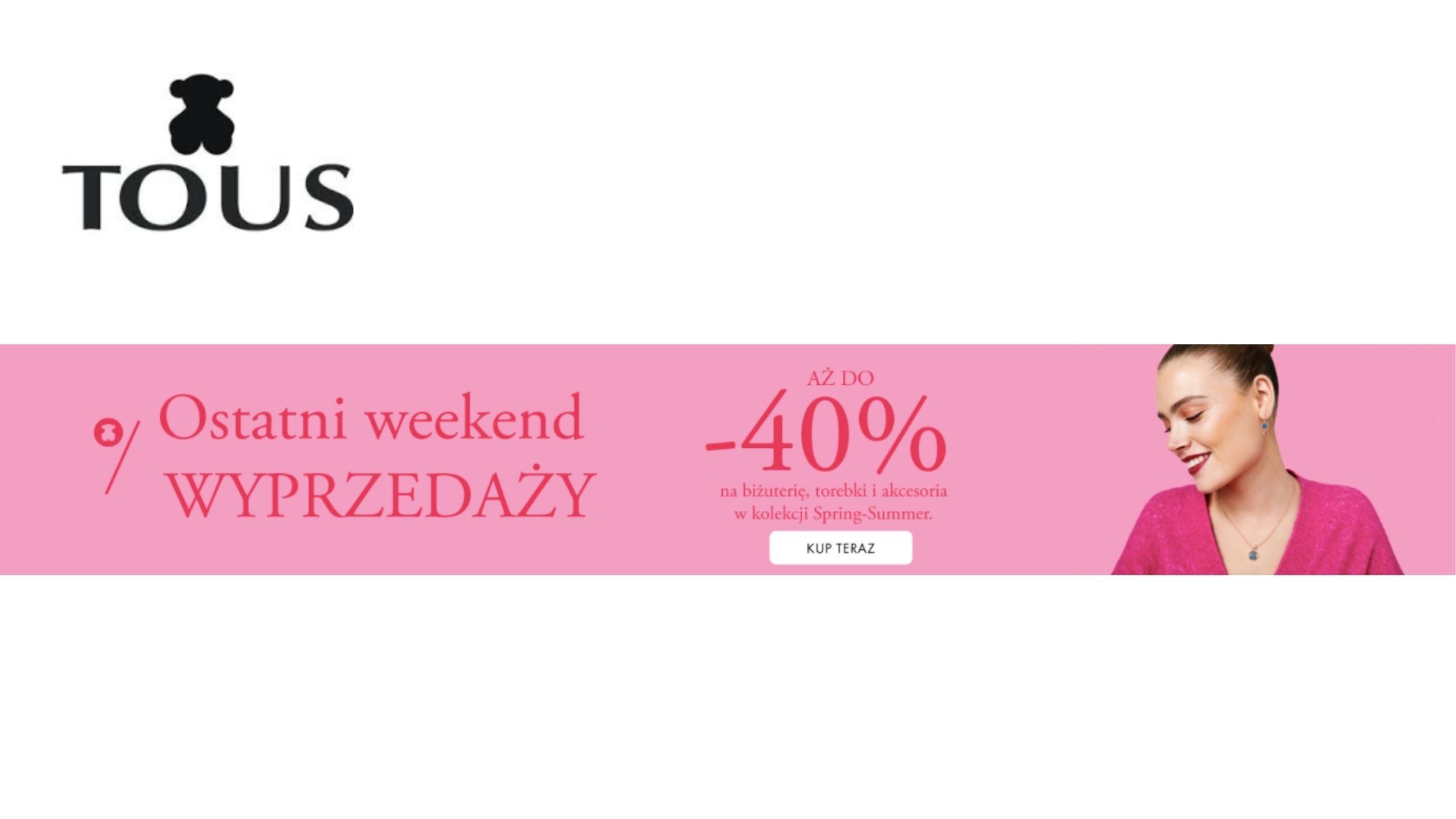 Ostatni weekend wyprzedaży z Tous