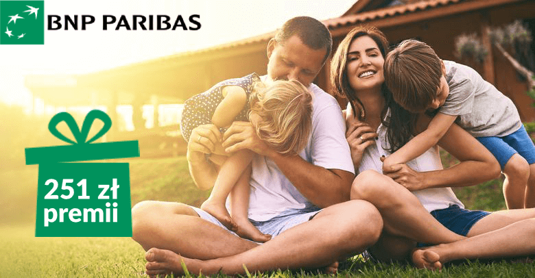 BNP Paribas - za otwarcie nowego konta dostajesz nawet 251 zł w gotówce