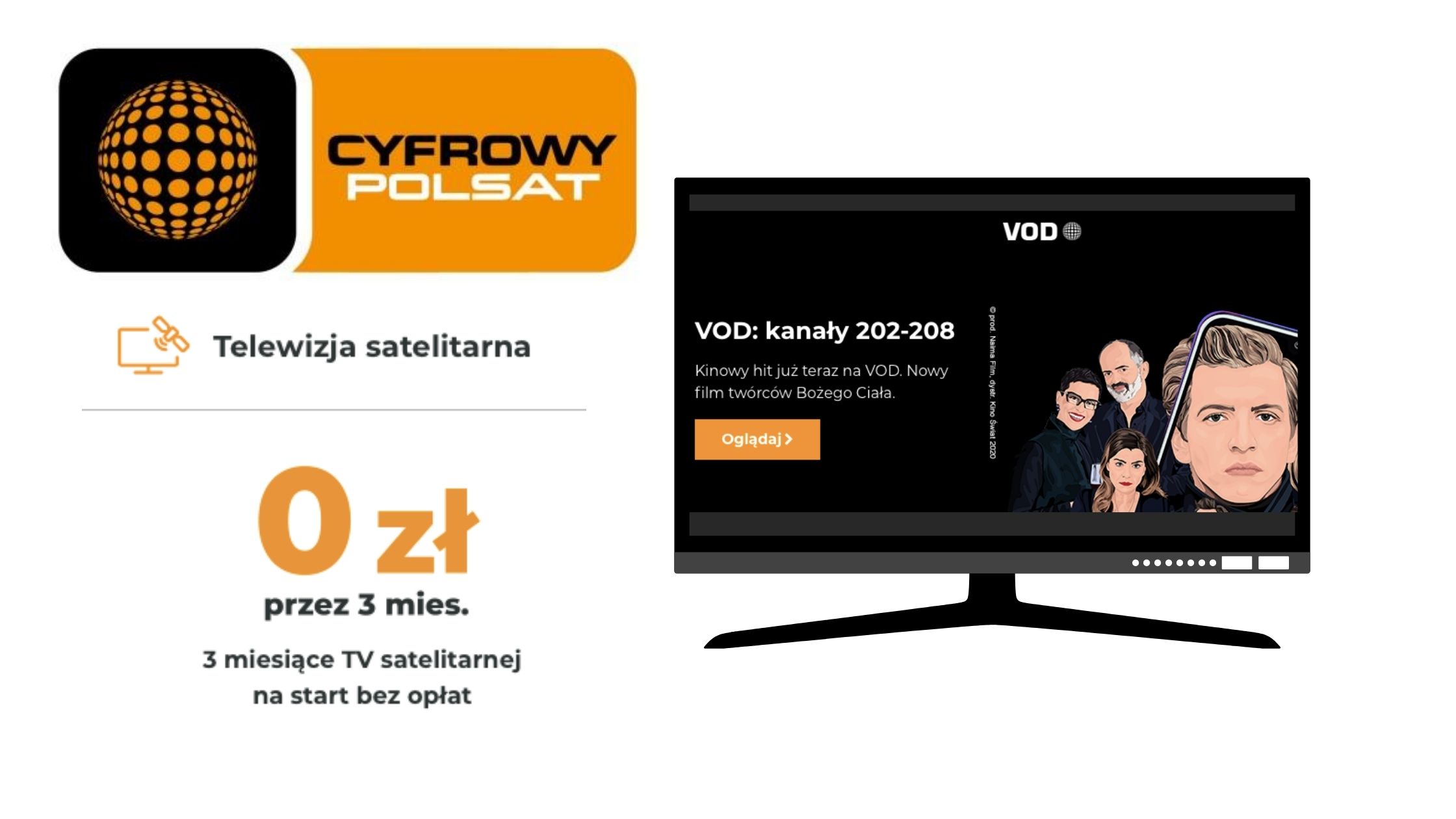 Cyfrowy Polsat - 0 zł przez 3 miesiące !