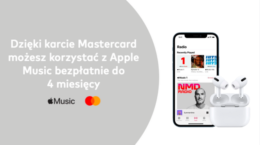 Apple Music za darmo z Mastercard