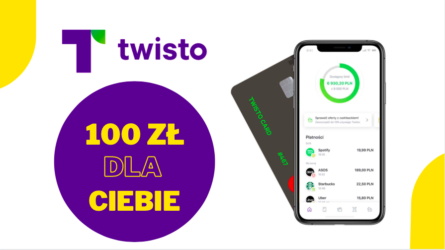 Twisto - 100 zł na dla Ciebie
